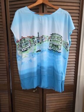 Ruby Rd. Light Blue Women's Top